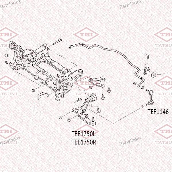 TATSUMI Рычаг Подвески TEE1750R купить,NaN