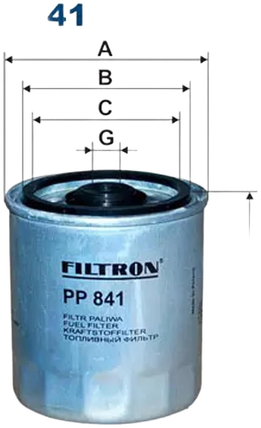FILTRON топливный фильтр PP 841 купить,NaN