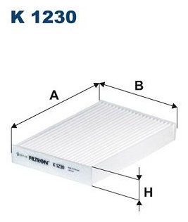 FILTRON Фильтр, Воздух Во Внутренном Пространстве K1230 купить,NaN