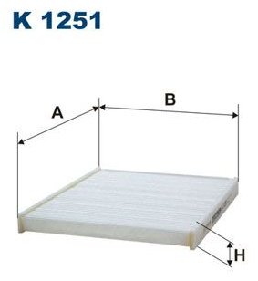 FILTRON Фильтр, Воздух Во Внутренном Пространстве K1251 купить,NaN