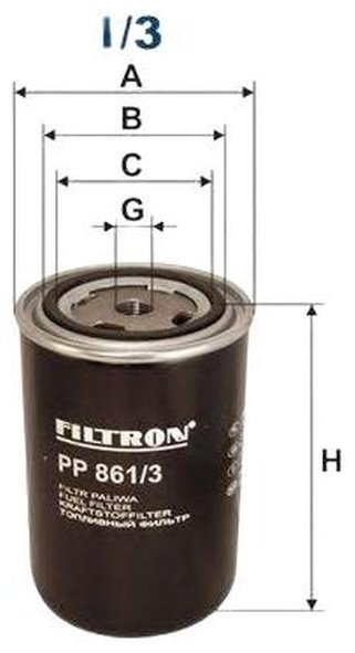 FILTRON топливный фильтр PP8613 купить,NaN