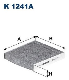 FILTRON Фильтр, Воздух Во Внутренном Пространстве K1241A купить,NaN