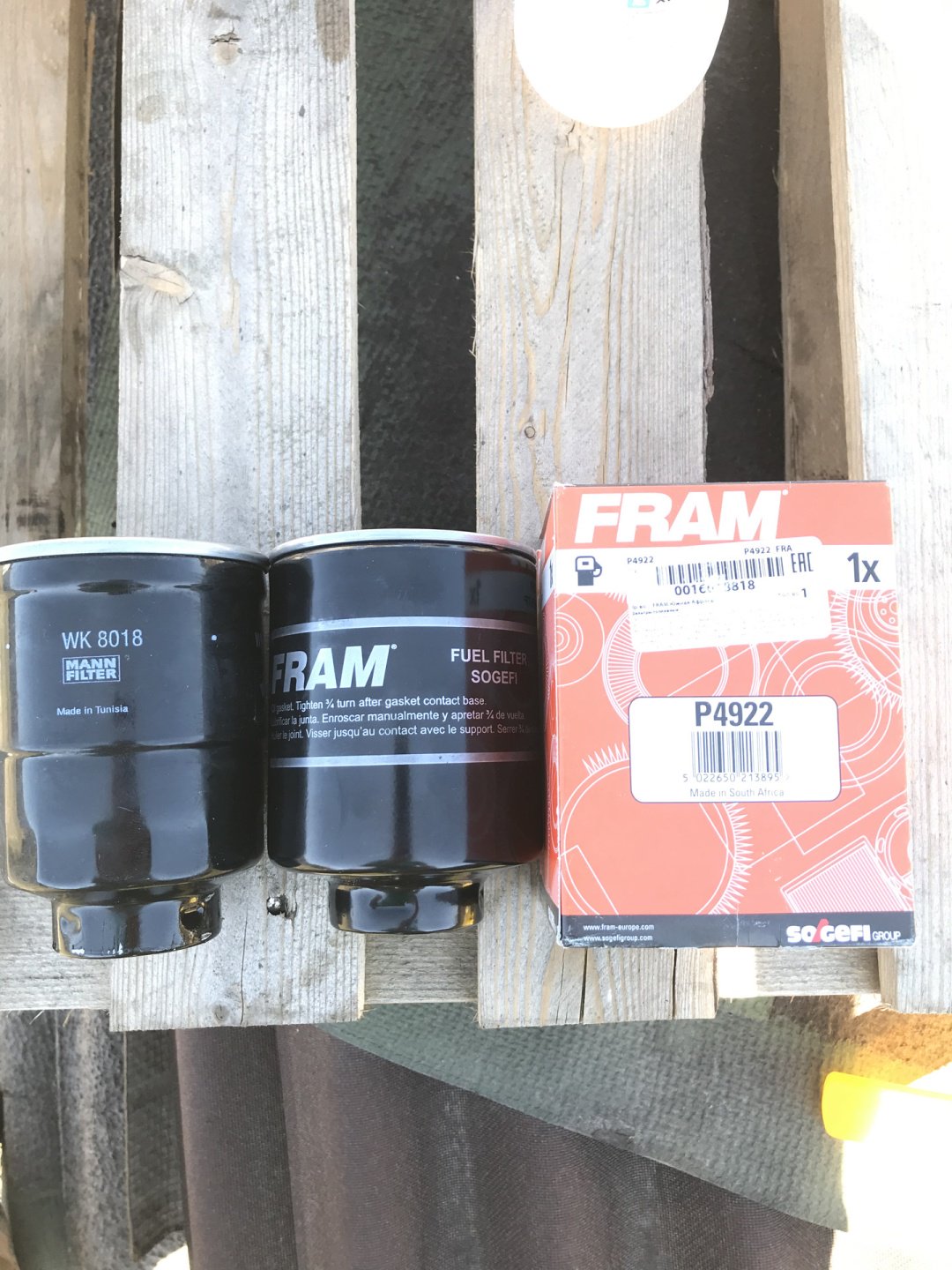 FRAM топливный фильтр P4922