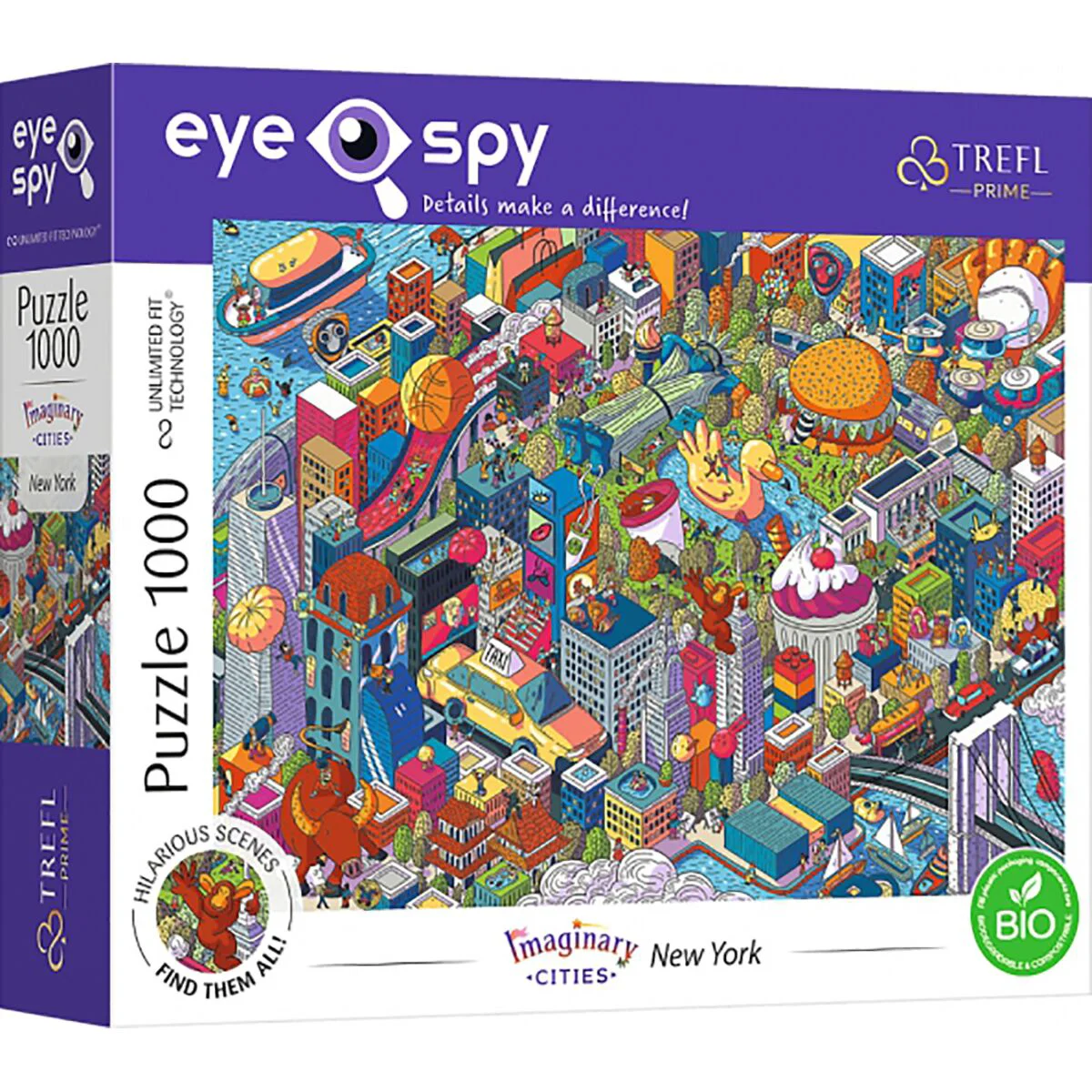 Пазлы Trefl UFT - Eye Spy Воображаемые города: Нью-Йорк, США 1000эл купить,NaN