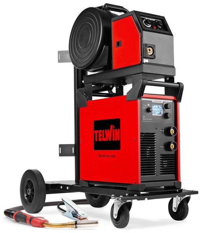 Telwin сварочный инвертор Supermig 450i 230V/400V Pack &#43; Trolley (TIG, MIG/MAG, MMA)