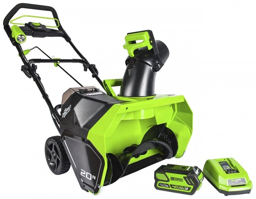 Снегоуборочная машина Greenworks GD40SB