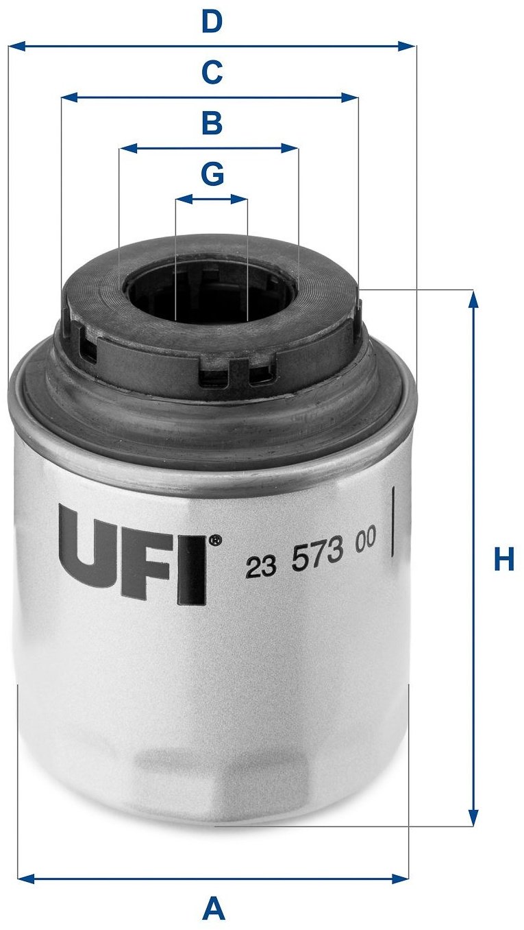UFI масляный фильтр 23.573.00 купить,NaN
