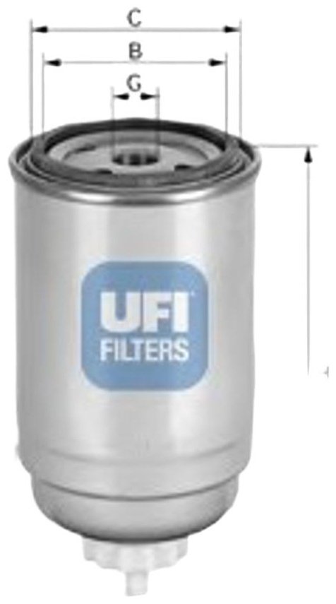 UFI топливный фильтр 2499900 купить,NaN