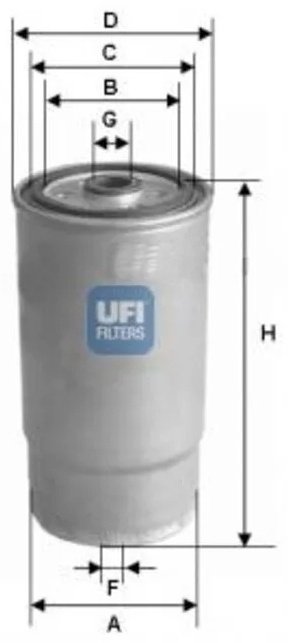 UFI топливный фильтр 24.012.00 купить,NaN