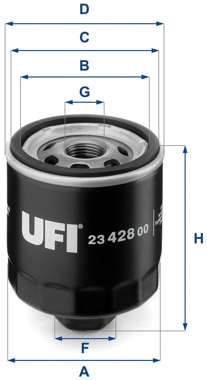 UFI Масляный Фильтр 2342800 купить,NaN