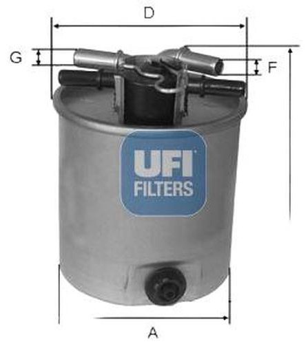 UFI топливный фильтр 2402601 купить,NaN