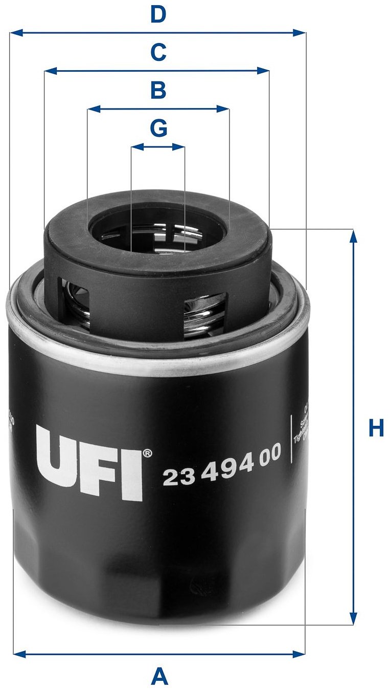 UFI Масляный Фильтр 2349400