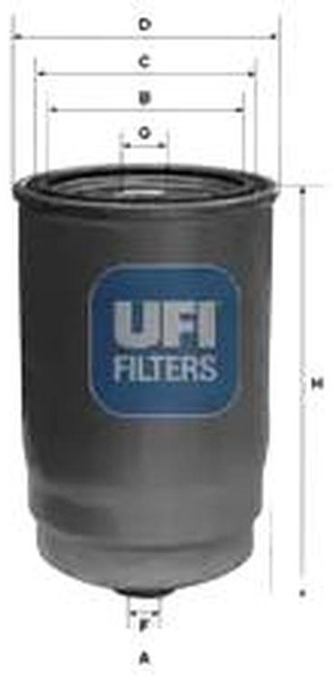 UFI топливный фильтр 2412300 купить,NaN