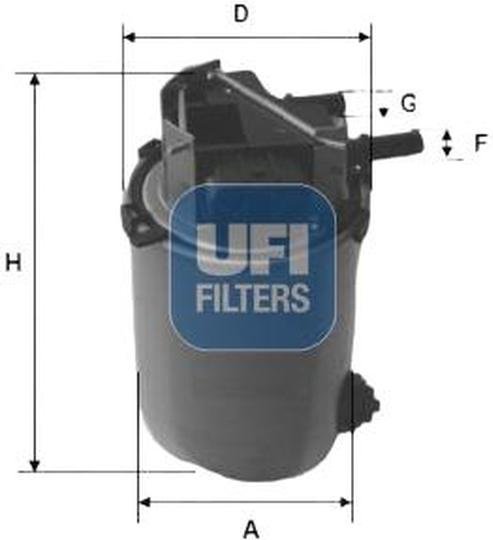 UFI топливный фильтр 2406101 купить,NaN