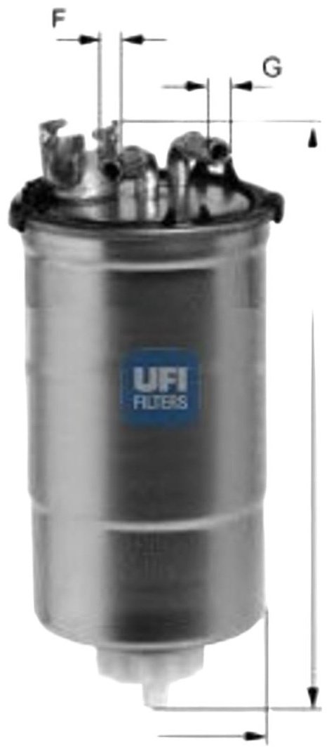 UFI топливный фильтр 2442800 купить,NaN