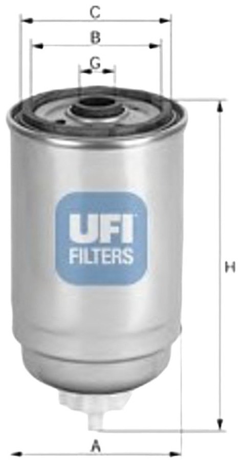 UFI топливный фильтр 2440100 купить,NaN