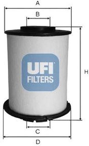UFI топливный фильтр 2603300 купить,NaN