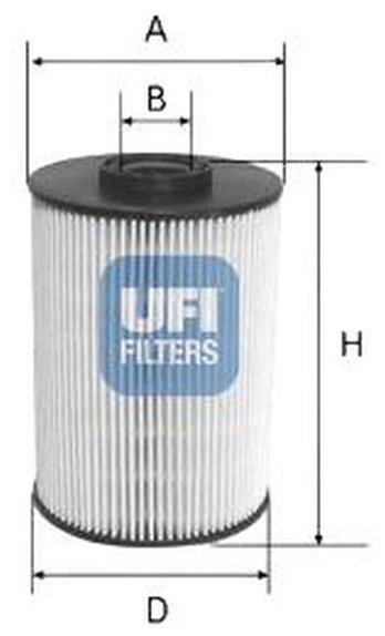 UFI топливный фильтр 2605500 купить,NaN