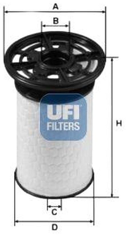 UFI топливный фильтр 2607600 купить,NaN
