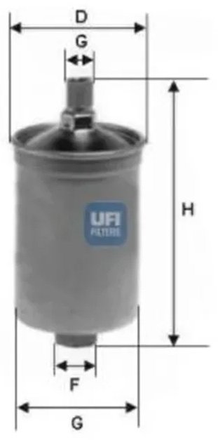 UFI топливный фильтр 31.503.00 купить,NaN
