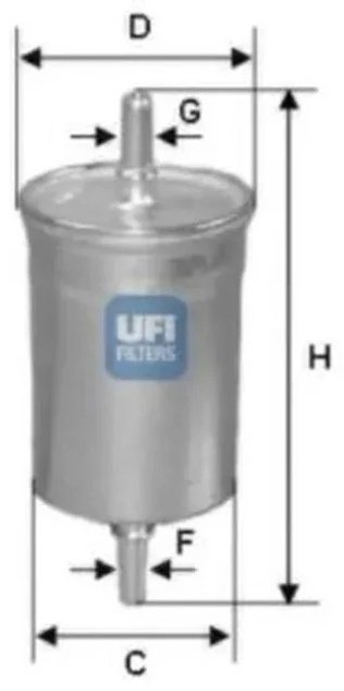 UFI топливный фильтр 31.842.00 купить,NaN