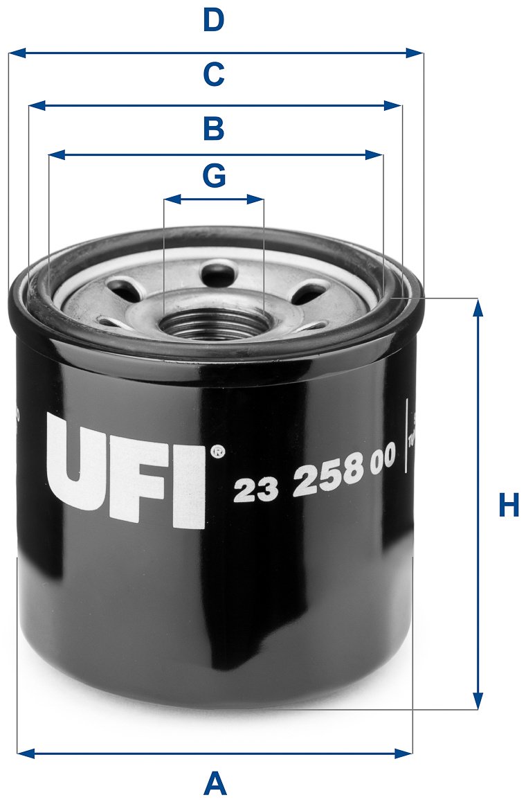 UFI масляный фильтр 23.258.00