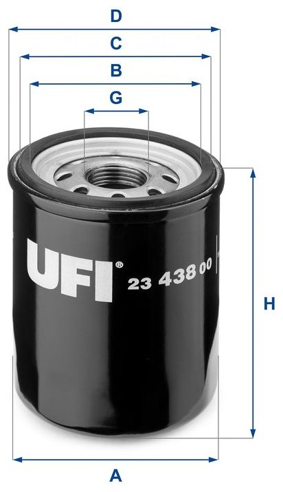 UFI масляный фильтр 23.438.00