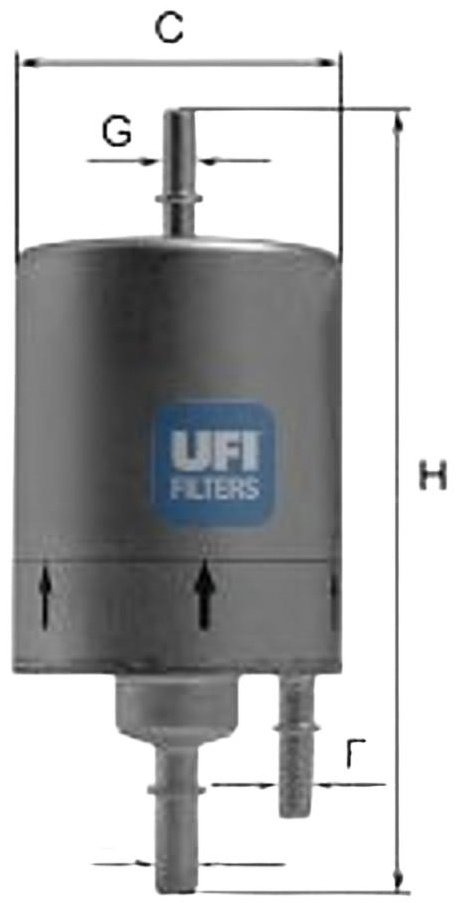 UFI топливный фильтр 3183000