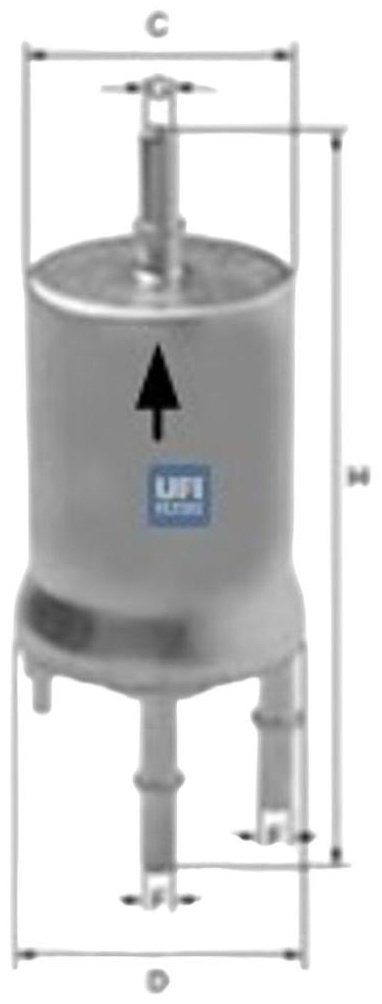 UFI топливный фильтр 3183300