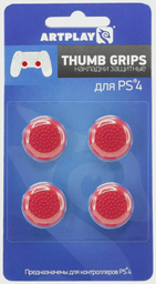 Накладки Artplays Thumb Grips для PS4 4 шт красные