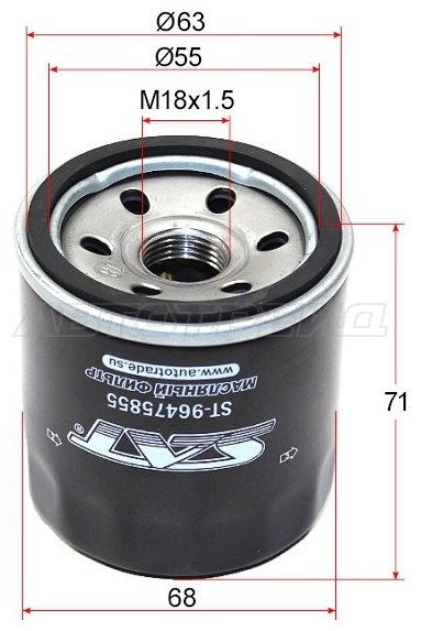 SAT масляный фильтр ST-96475855 купить,NaN