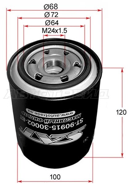 SAT масляный фильтр ST-90915-30002-8T купить,NaN