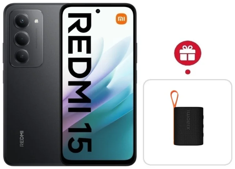 Смартфон Redmi 15 8 ГБ/256 ГБ черный + подарок купить,NaN