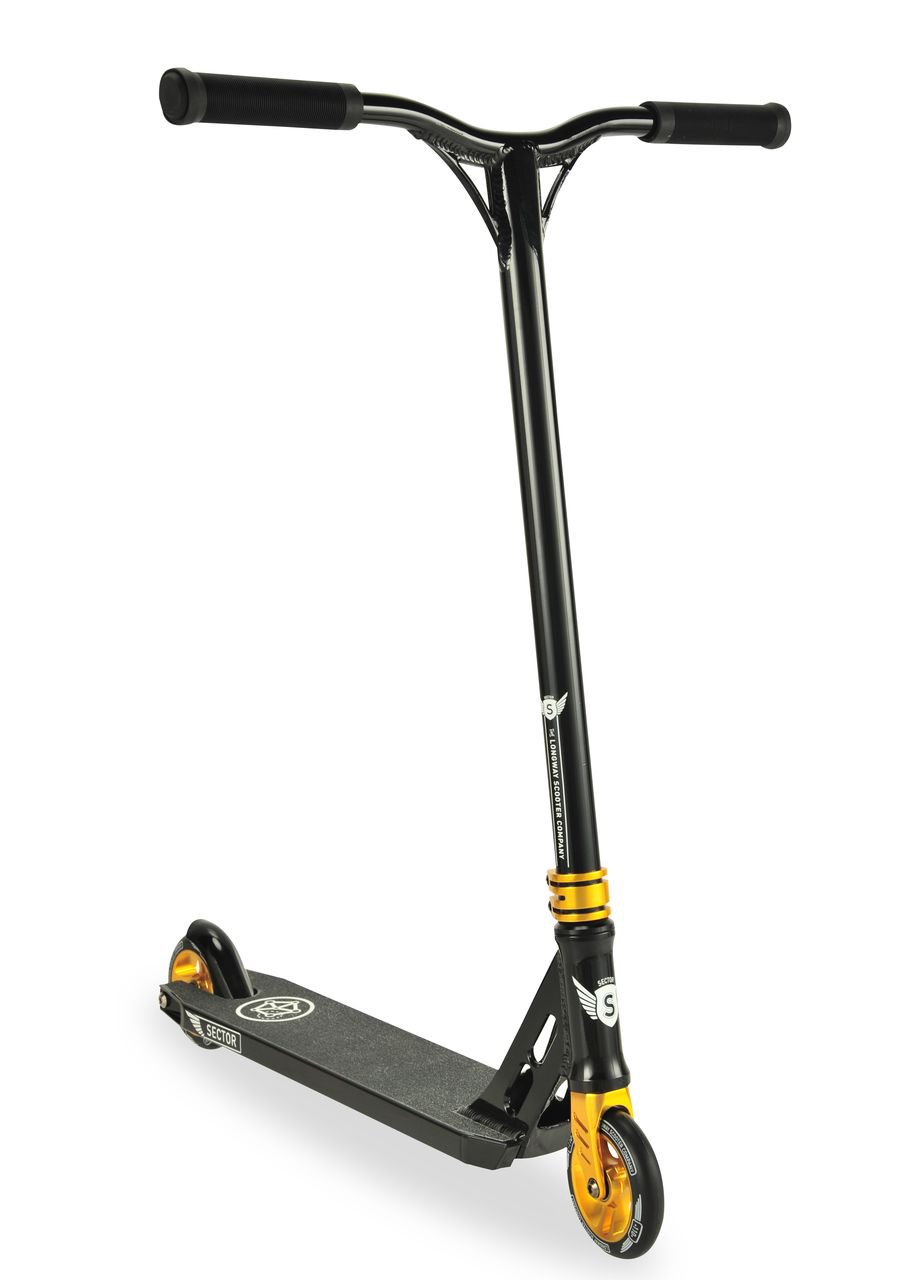 Самокат Sector трюковый черно-желтый