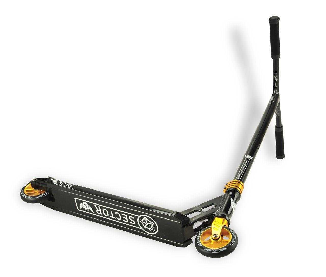 Самокат Sector трюковый черно-желтый