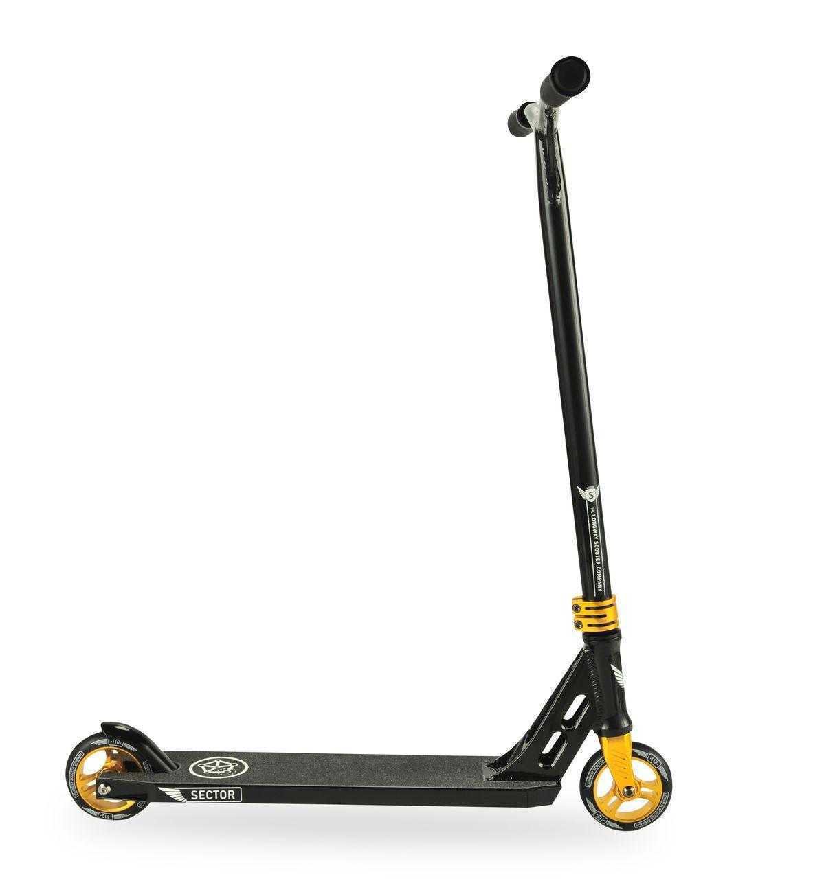 Самокат Sector трюковый черно-желтый