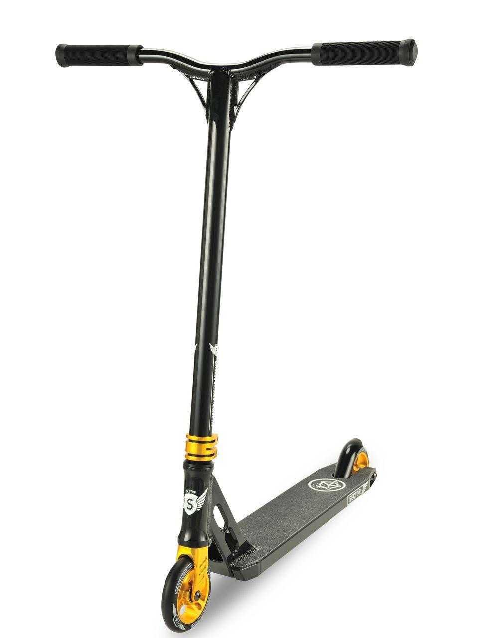 Самокат Sector трюковый черно-желтый