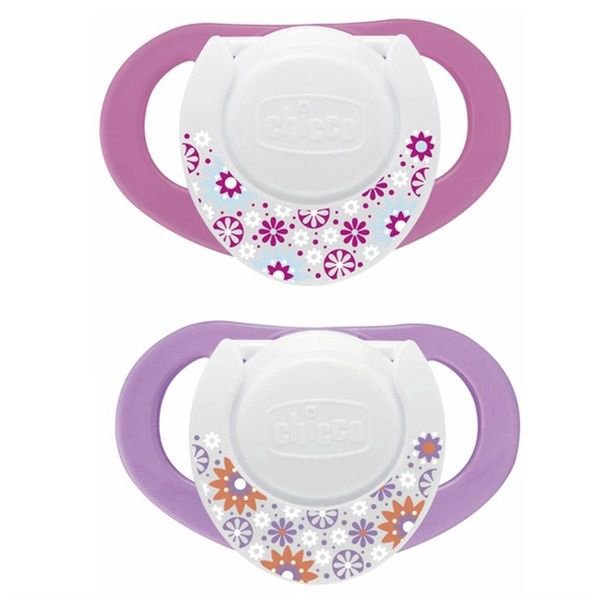 Пустышка Chicco Physioring 00074822110000 6+ 2 шт розовая купить,NaN
