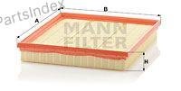 MANN FILTER Фильтр Воздушный C261102 купить,NaN