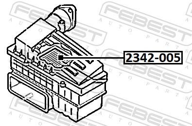 FEBEST Фильтр Воздушный 2342005 купить,NaN