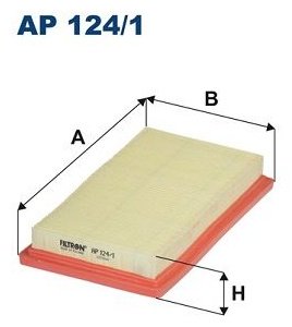 FILTRON Фильтр Воздушный AP124/1 купить,NaN