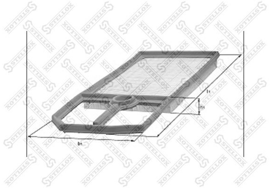 Stellox воздушный фильтр 71-01619-SX купить,NaN