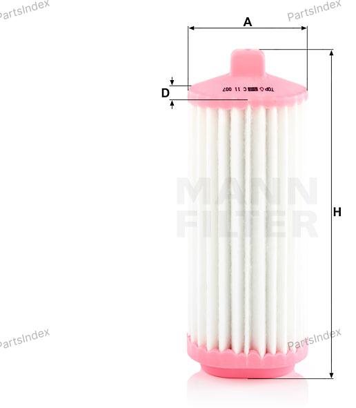 MANN FILTER Фильтр Воздушный C11007 купить,NaN