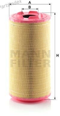 MANN FILTER Фильтр Воздушный C2713203 купить,NaN