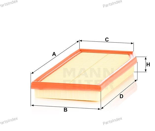 MANN FILTER Фильтр Воздушный C36016 купить,NaN