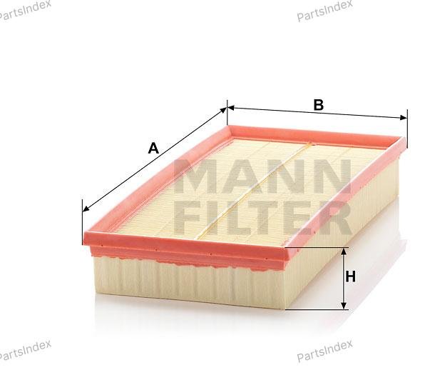MANN FILTER Фильтр Воздушный C35126 купить,NaN