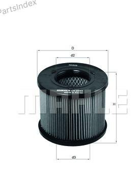 MAHLE Фильтр Воздушный LX2283 - ForteMarket MAHLE Фильтр Воздушный LX2283 купить,NaN