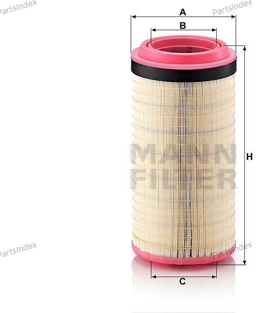 MANN FILTER Фильтр Воздушный C23800 купить,NaN