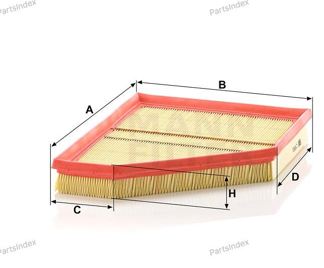 MANN FILTER Фильтр Воздушный C30901 купить,NaN