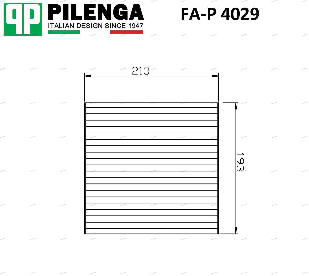 PILENGA Фильтр Салона FAP4029 - ForteMarket PILENGA Фильтр Салона FAP4029 купить,NaN